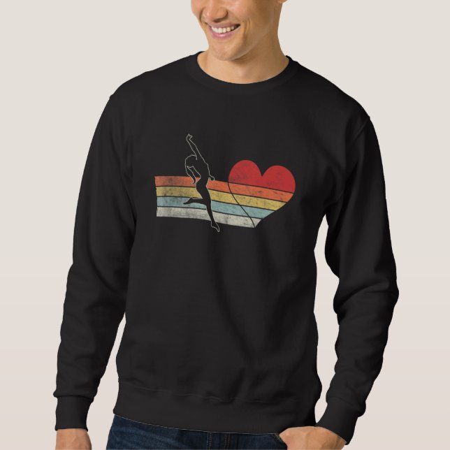 Dance Coach Retro I Love Dance Valentine's Day Tea Sweatshirt (Vorderseite)