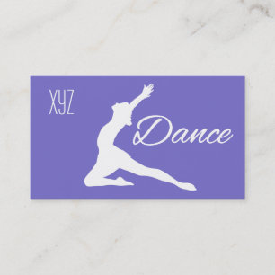 Dance Custom Color Business Cards Visitenkarte