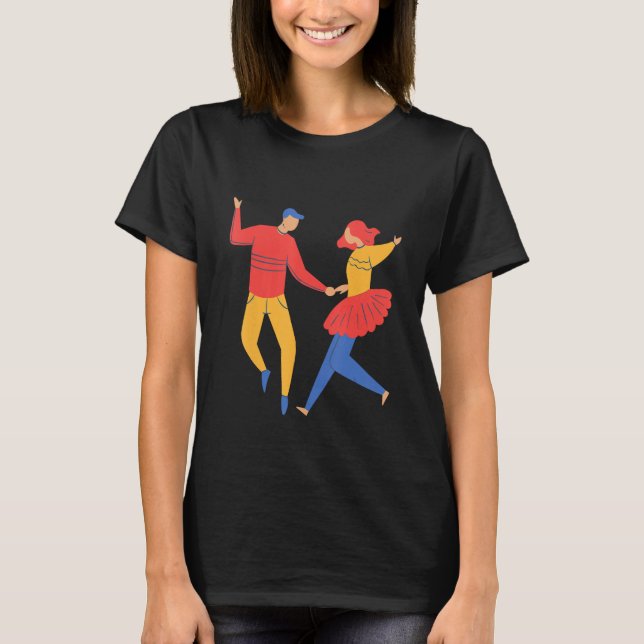 Dance Dancer Dancing Couple Dance Dance Class Cute T-Shirt (Vorderseite)