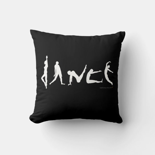 Dance Dancers Poses Silhouettes Fun Custom Pillow Kissen (Vorderseite)