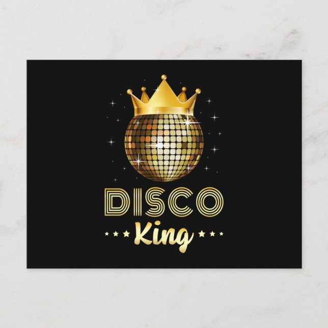 Dance Dancing Disco King Dancer Party Postkarte (Vorderseite)
