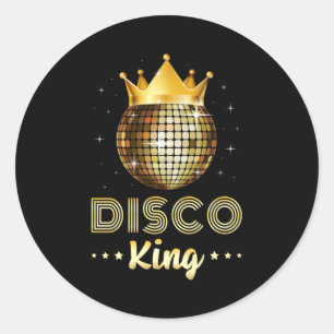 Dance Dancing Disco King Dancer Party Runder Aufkleber
