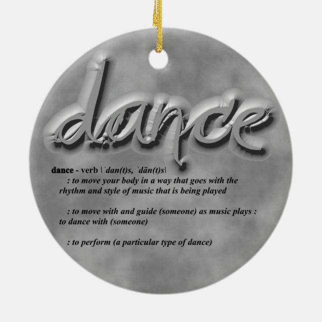 Dance Definition Keramik Ornament (Hinten)
