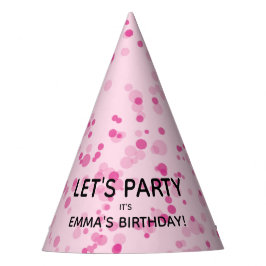 Dance Disco Ball Party Benutzerdefiniert Rosa und  Partyhütchen