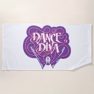 Dance Diva Beach Towel Strandtuch