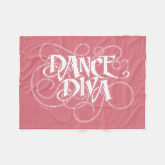 Dance Diva Fleecedecke (Vorderseite (Horizontal))