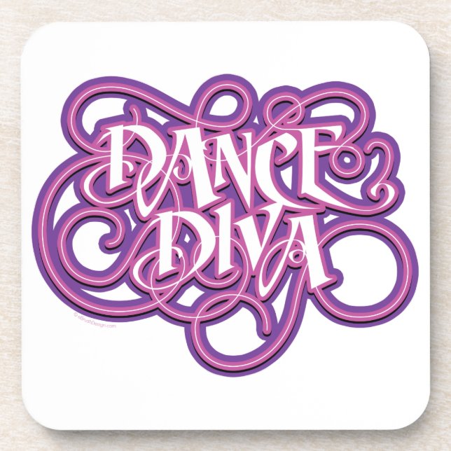 Dance Diva Getränkeuntersetzer (Vorderseite)