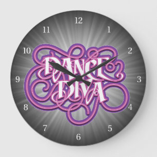 Dance Diva Große Wanduhr