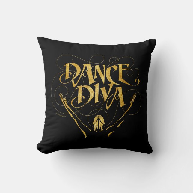 Dance Diva Throw Kissen (Vorderseite)