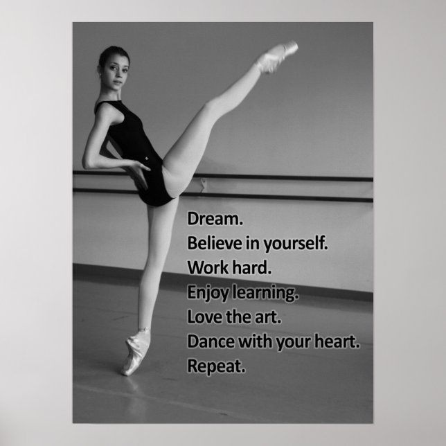 Dance Dream Geschenk für Tänzer Poster (Vorne)