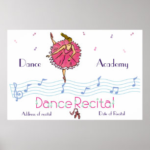 Dance Erwägung Pink Ballerina Poster