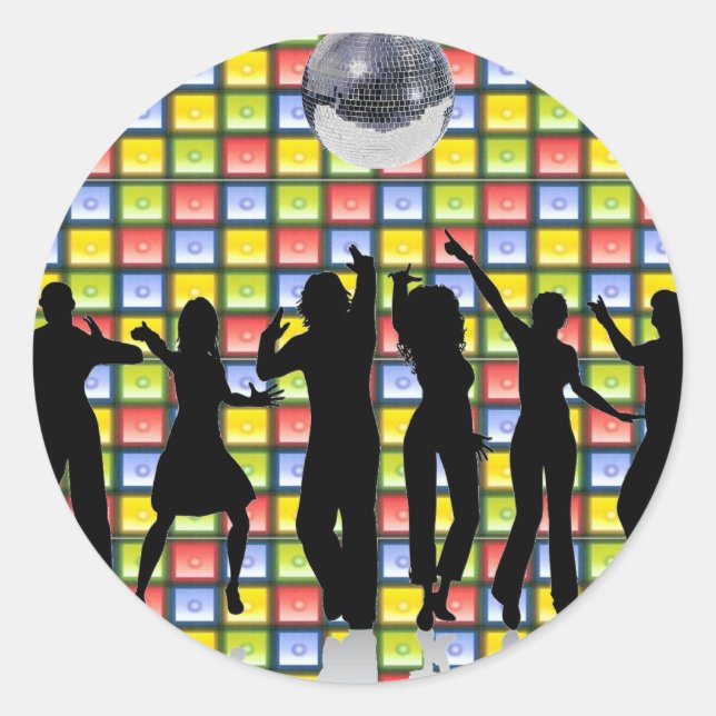 Dance Fever Runder Aufkleber (Vorderseite)