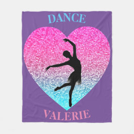 Dance Fleece Blanket mit Personalisiertem Namen