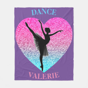 Dance Fleece Blanket mit Personalisiertem Namen