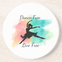 Dance Free Live Free Dance Keychain Getränkeuntersetzer