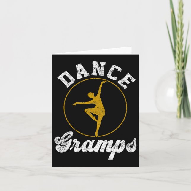 Dance Gramps Dance Lover Vathers Day Karte (Vorderseite)