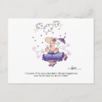 DANCE IN THE RAIN Postcard bis April McCallum