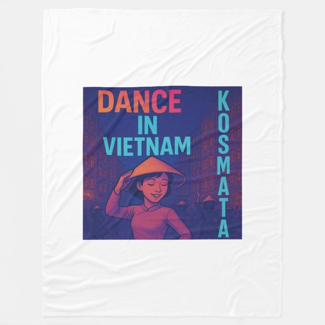 Dance in Vietnam - Fleecedecke (Vorderseite)