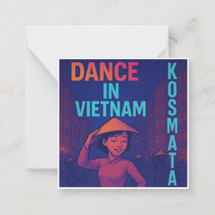 Dance in Vietnam - Kuvert Mitteilungskarte