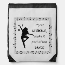 Dance inspirational Zitat musik Noten schwarz