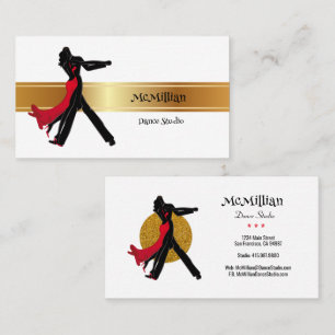 Dance Instructor Dance Studio Business Cards Visitenkarte