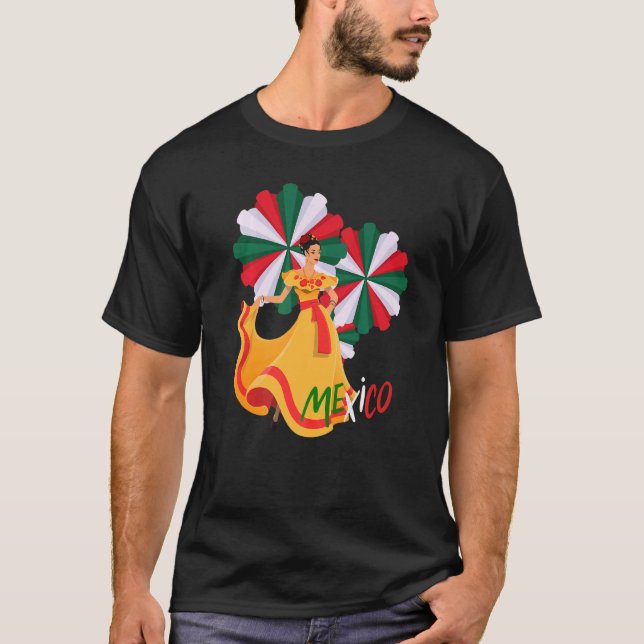 Dance into Hispanic Heritage Month Mexico T-Shirt (Vorderseite)