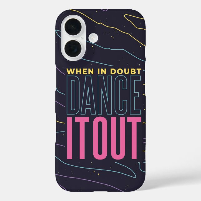 Dance It Out - Neon Vibes Case-Mate iPhone Hülle (Rückseite)