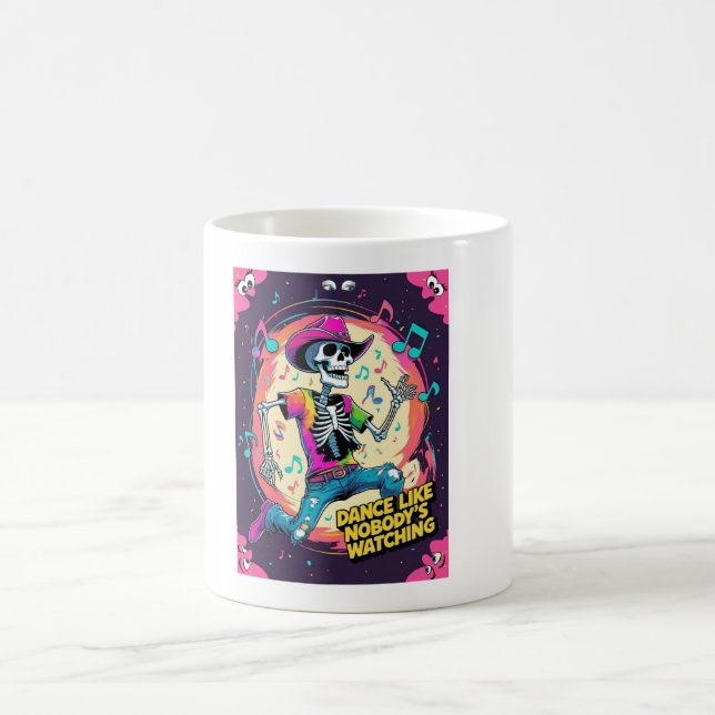 Dance Like Nobody’s Watching – Wild Skeleton Groov Kaffeetasse (Mittel)