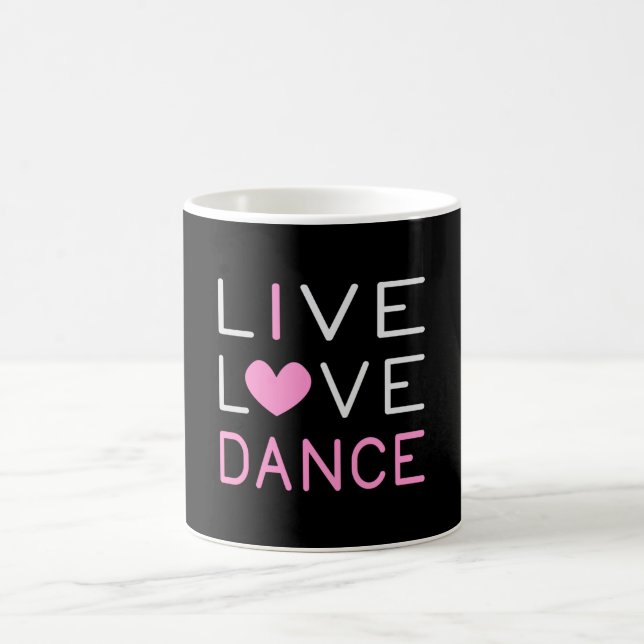 Dance Live Liebe Dance Queen Dancer Ballet Gift Kaffeetasse (Mittel)