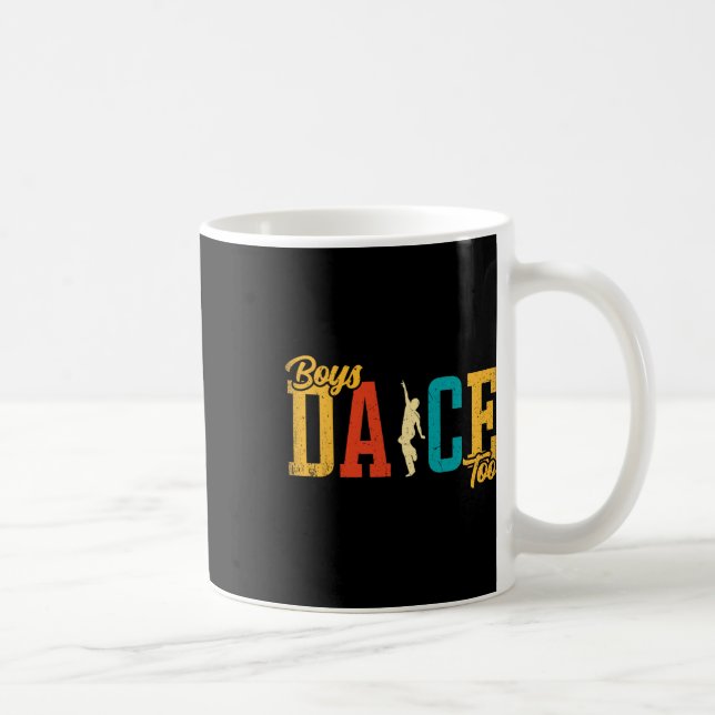Dance Lover - Boys Dance To Funny Dancing Dancer Kaffeetasse (Rechts)