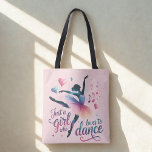 Dance Lover Pink Shoulder Tote<br><div class="desc">Celebrate your passion for movement and music with this charming dance-inspired shoulder tote. Featuring a soft pale pink background, this stylish design showcases a graceful dancer silhouette accented with delicate hearts and musical notes, along with the playful phrase “Just a Girl Who Loves to Dance.” Perfect for dancers, dance students,...</div>
