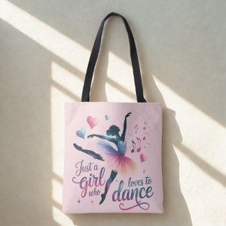 Dance Lover Pink Shoulder Tote