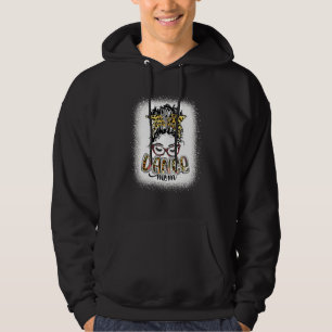 Dance Mama Leopard Messy Bun gebleicht Frauen Mutt Hoodie