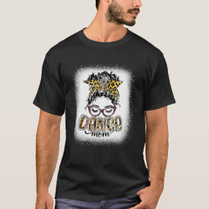 Dance Mama Leopard Messy Bun gebleicht Frauen Mutt T-Shirt