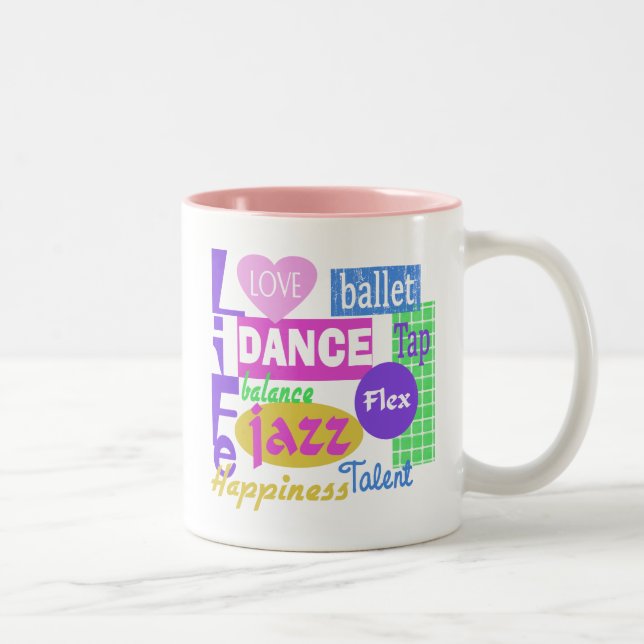 Dance Mix Zweifarbige Tasse (Rechts)
