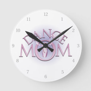 Dance Mom Runde Wanduhr
