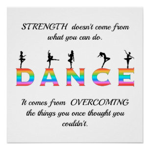 Dance, multicoloured poster