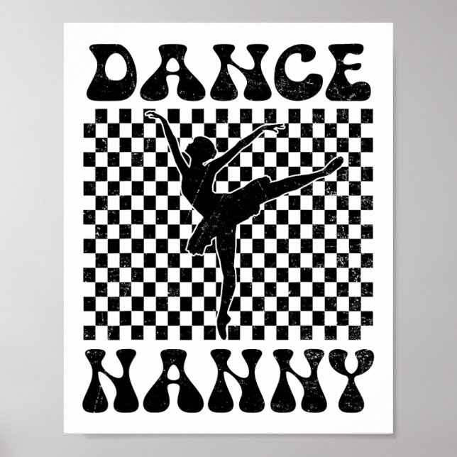 Dance Nanny Dance Lover Mütter Day Poster (Vorne)