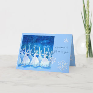 Dance of the Snowflakes Greeting Card Feiertagskarte