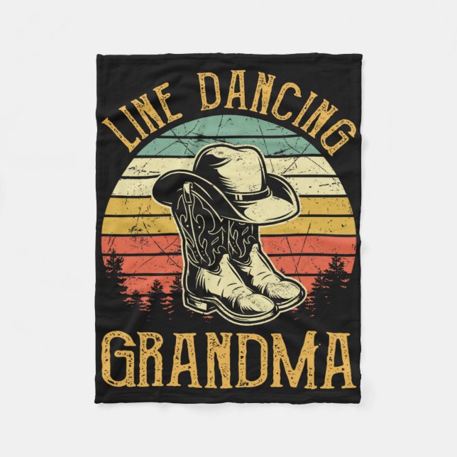 Dance Oma Dancing Country Mu Fleecedecke (Vorderseite)