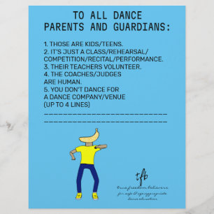 Dance Parent Erinnerung Banana Sky Blue Flyer