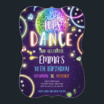 Dance Party Neon Glow Disco Einladung<br><div class="desc">Ich finde es toll,  Ihre Gäste zum Geburtstag einzuladen! Dance Party Music Neon Glow für ein Mädchen Geburtstag.</div>