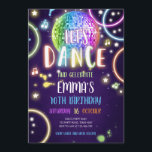 Dance Party Neon Glow Disco Einladung<br><div class="desc">Ich finde es toll,  Ihre Gäste zum Geburtstag einzuladen! Dance Party Music Neon Glow für ein Mädchen Geburtstag.</div>