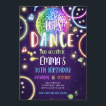 Dance Party Neon Glow Disco Einladung<br><div class="desc">Ich finde es toll,  Ihre Gäste zum Geburtstag einzuladen! Dance Party Music Neon Glow für ein Mädchen Geburtstag.</div>