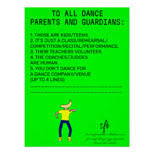 Dance Partys Erinnerung Banana Limon Poster