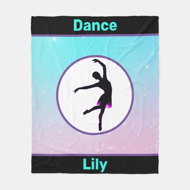 Dance Pastel Fleece Blanket (Vorderseite)