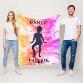 Dance Pastel Watercolor Fleece Blanket