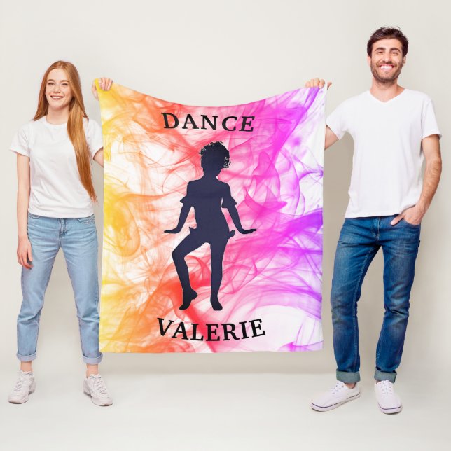 Dance Pastel Watercolor Fleece Blanket (Beispiel)
