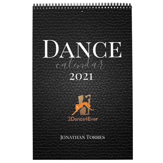 Dance Quote Black Leather Image, Logo und Name Kalender (Titelbild)