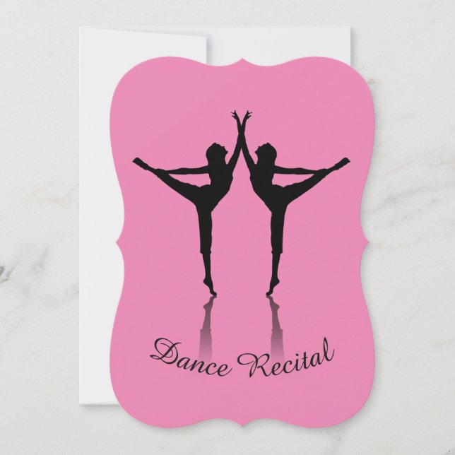 Dance recital invitation custom color einladung (Vorderseite)